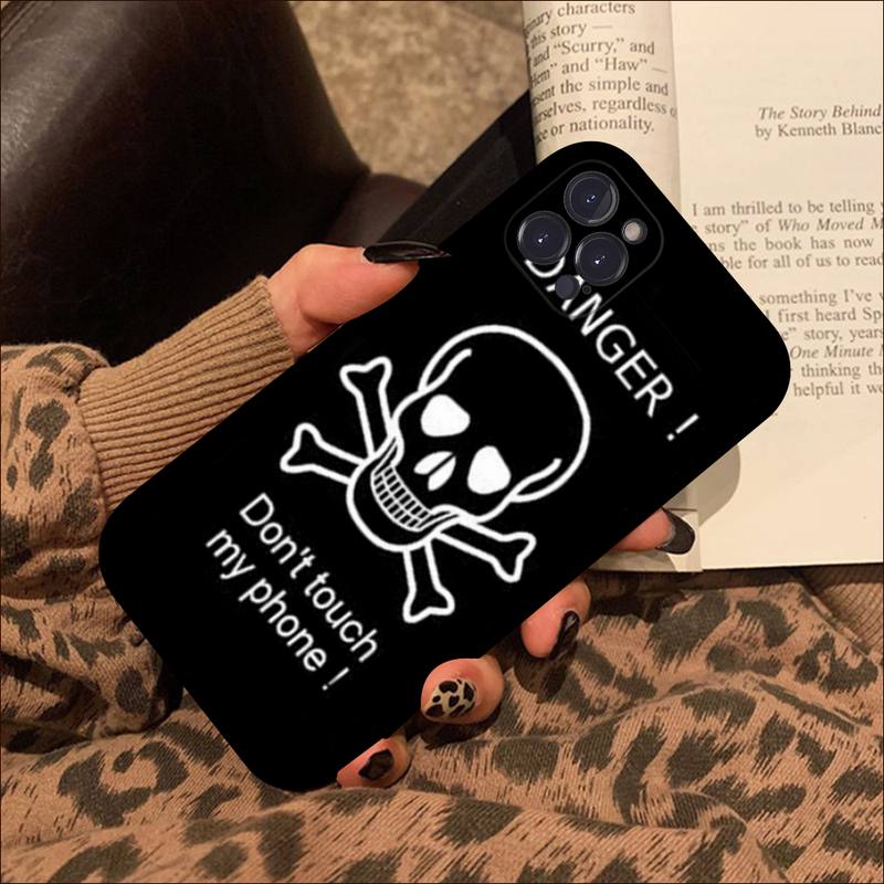 Don 'T Touch My Phone Phone Case For Iphone 8 7 6 6s Plus X Se 2020 Xr Xs 14 11 12 13 Mini Pro Max Mobile Case