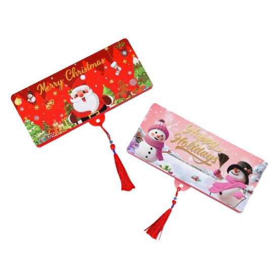 Christmas Cash Gift Envelopes Surprise Xmas Money Gift Card Holder with 6 Slots DIY