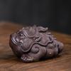 Chinese Lucky Golden Toad Statue Ornaments Yixing Purple Clay Tea Pet Handmade Sculpture Tea Set Decoration Desktop Decors
