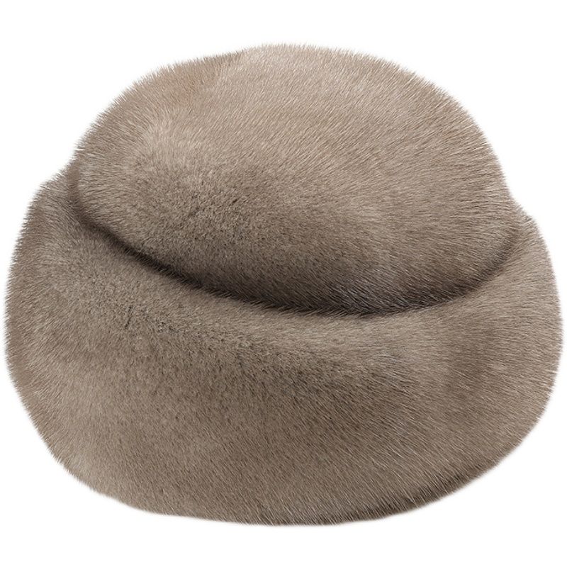 Women's Hat Faux Mink Fur Hat - Versatile Autumn Winter Earflap Beanie for Women - Warm Stylish