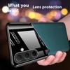 Pour Samsung Galaxy A56 5G Coque Revêtue de Cuir PC + TPU Couvercle Arrière de Téléphone