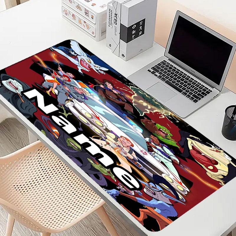 Custom Name Personalized Ghostbusters Pattern Mousepad, Laptop PC Desk Mat, Decorative Desk Mat for Home Keyboard Pad Gift