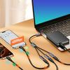 Aluminum USB Hub USB Male to 3 Female Port for OTG Functionality and Enhances Device Connection