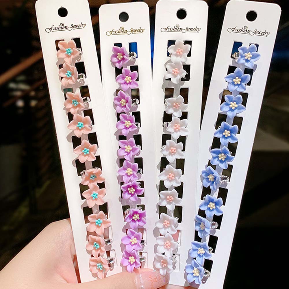Accessories Hair Styles Holder Kid Girl Hair Claws Small Hairpins Soft Ceramics Flower Hair Clips