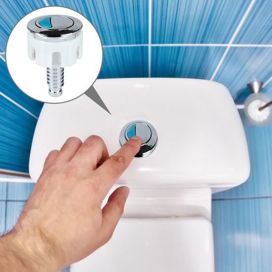 Toilet Button Easy To Install Dual Flush Button Convenient Toilet Push Button for Home Bathroom Washroom