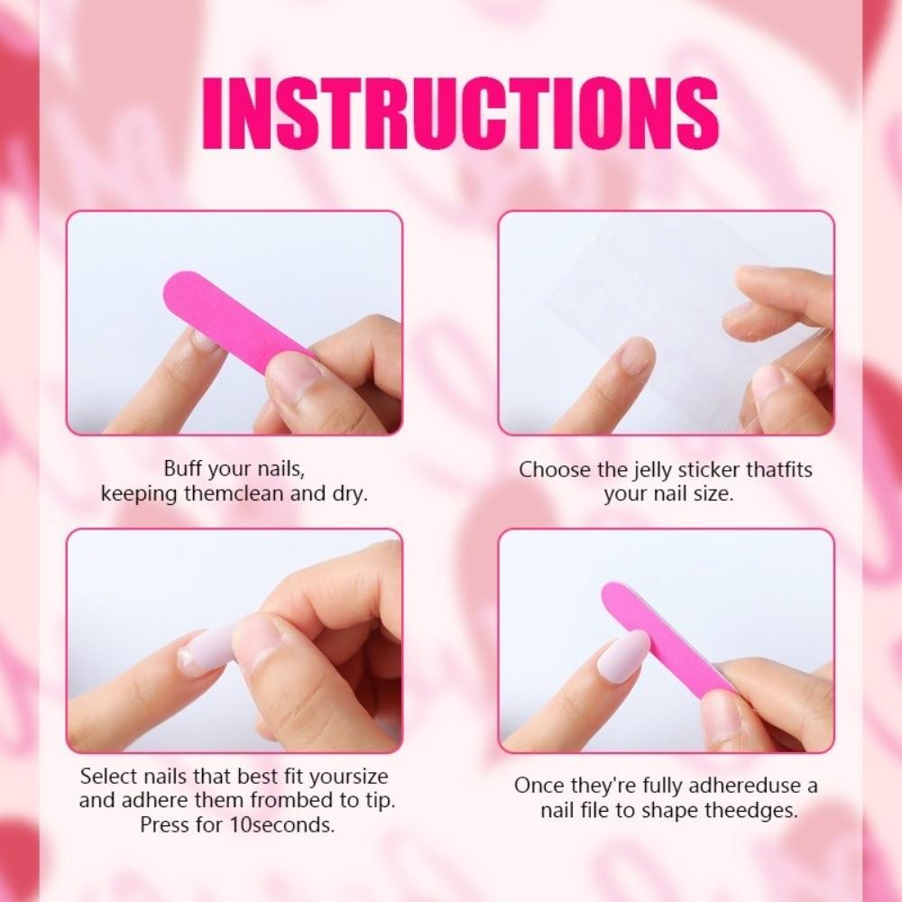 30pcs New Sweet Fake Nail Tips French Pink Flower Designs False Nails 3D Flower Almond Nails Women Use