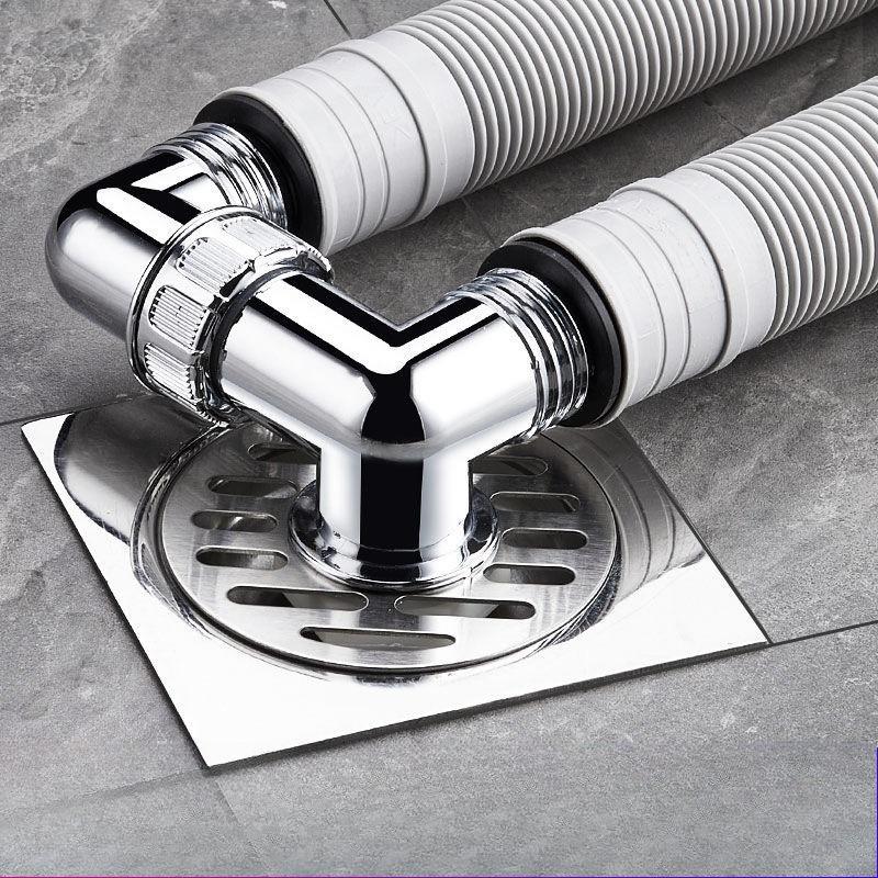 Washing Machine Drain Cover Connector | 2-In-1, Odor-Proof, Overflow-Proof, Three-Way Universal Drain Adapter | Plastic Material