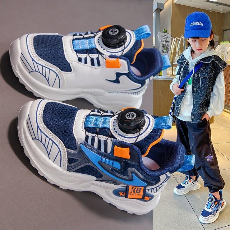 Frühlings- und Herbst-Kinderschuh Leder-Oberfläche Weiche Sohle Atmungsaktive Sportschuhe