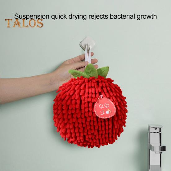 Chenille-Handtuch mit Aufhängeschlaufe, stark wasserabsorbierend, weiche, superfeine Fasern, verdickter Lappen, schmutzabweisend, wiederverwendbar, für die Reinigung von Küche und Bad