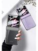 Samsung Z Flip6 Full Wrap Transparent Electroplated Magnetic Hinge Case