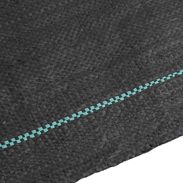 VidaXL Membrane anti-mauvaises herbes noir 0,5x100 m PP, tissu anti-mauvaises herbes, membrane de contrôle des mauvaises 4005140