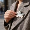 Animal Shell Brooch Handmade Natural Shell Pony Fashion Accessory For Women