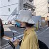 Foldable Raw Edge Fisherman Hat Sunshade Sun Protection Cap Versatile Thin Bucket Hat  Women