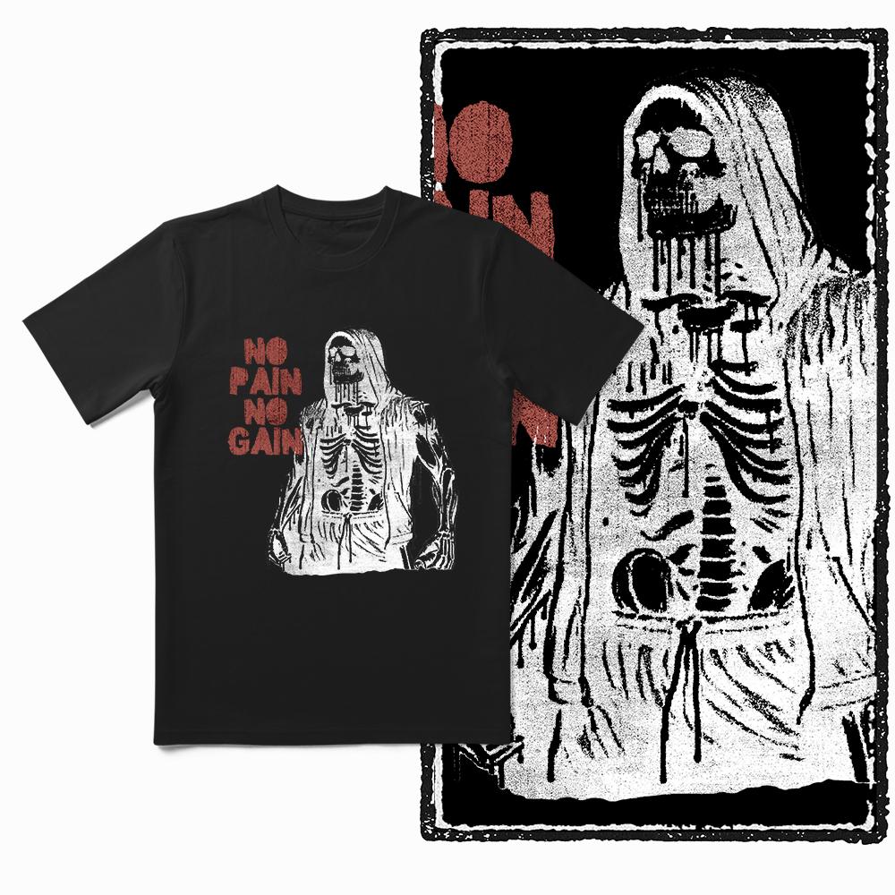 Coolmind YG Body Building Gym Cotton Exclusive Graphic Men T Shirt for Men Cotton Big Size Cool BLACK Men's Novelty Tee Shirt