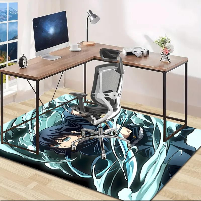 1pc Demon Slayer4 Design Area Rug - Non-Slip, Soft & Cozy Floor Mat for Living Room, Bedroom, Office - Indoor/Outdoor Decorative Carpet
