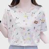 Women's Loose-Fit Floral Summer T-Shirts - Fresh Design, Niche Short-Sleeved Tops In Large Sizes