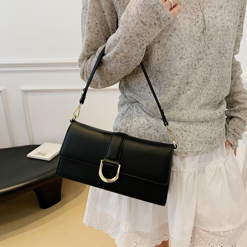 New niche design popular street shot versatile small square bag single shoulder crossbody trendy women's bag