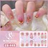 Beauty Waterproof No-bake Gel Nail Polish Film Full Sticker Chinese Style Fireworks Nail Film Paper Nail Film Paper Patch