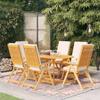 Day and Night - Day and Night Garden Dining Set 7 Pieces Solid Teak and Cushions