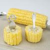 1~10PCS Stainless Steel Creative Corn Fork Fruit Fork Mini Fork Fruit Children Snack Cake Dessert Fruit Pick Toothpick Sign