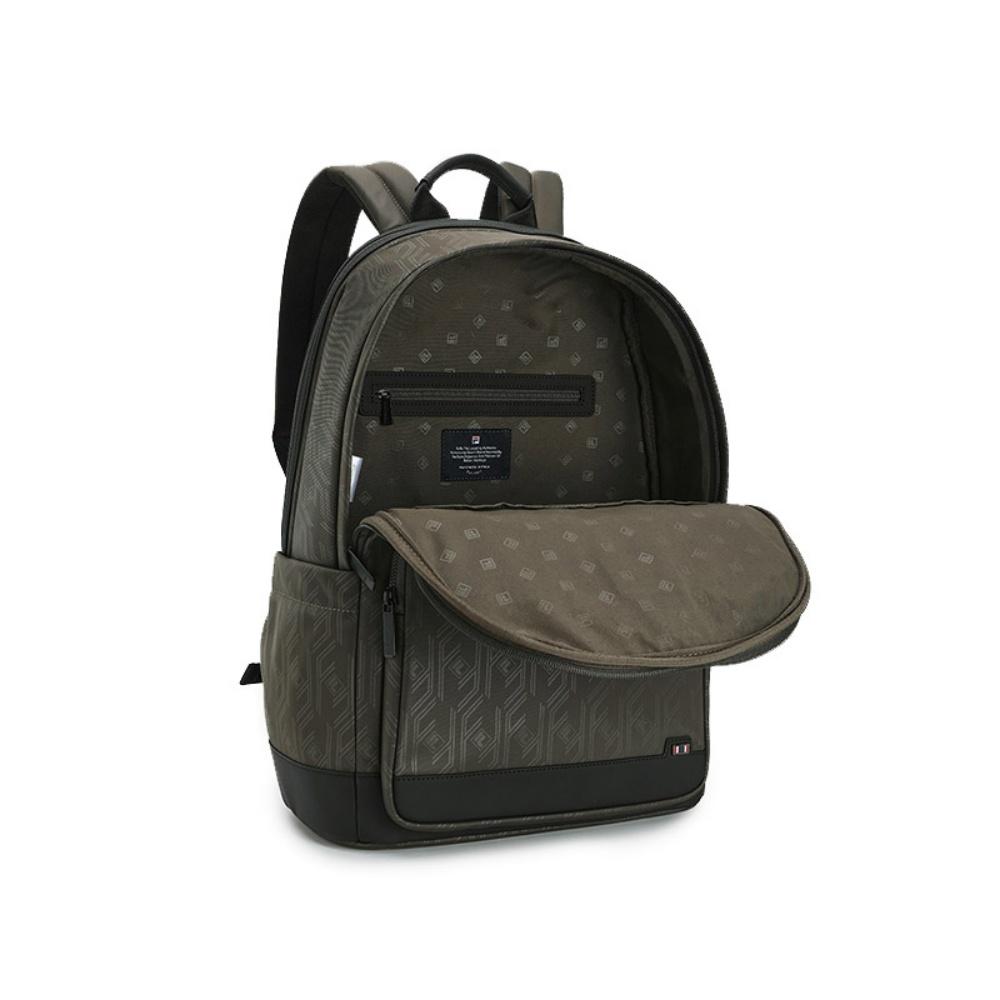 New FILA WHITE Fabric Backpack Regular Men's Tidal Flats Gray F13M543103FDY