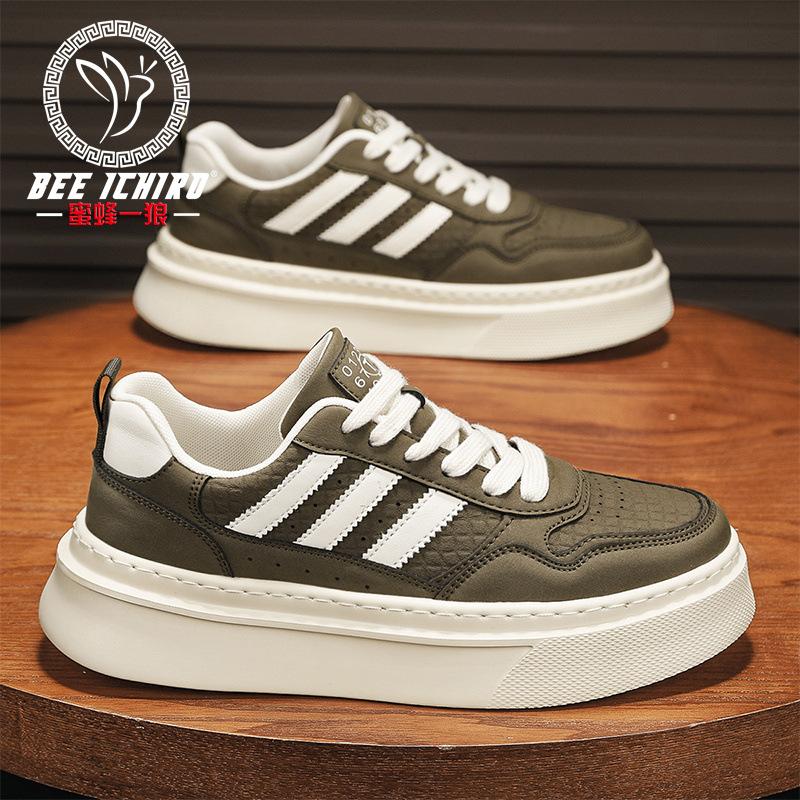 

Мужская обувь новая весенняя платформа модные кеды мужские легкие и универсальные спортивные и повседневные кожаные туфли 44