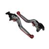 Motoforti Clutch and Brake Levers for Honda CB1300 2003-2010, Aluminum Alloy, Titanium Tone Red, 1 Pair