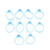 10Pcs Silicone Cake Bag Clips Ties Fixed Ring Decorative Bag Rubber Bands Bundling Leak-proof Pastry Bags Cable Cake Tools+