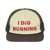 Alex Zono I Dig Running Trucker Hat OG Brown