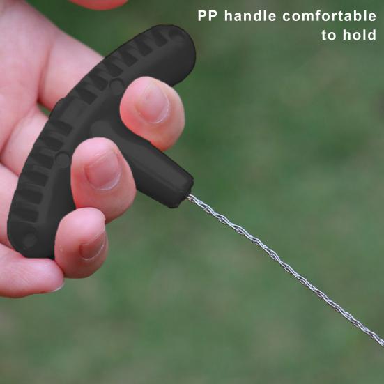 Piła kablowa ze stali nierdzewnej, kieszonkowa, sznurkowa, z uchwytem, ergonomiczny uchwyt, przenośna, awaryjna piła survivalowa, narzędzie do cięcia rur PVC