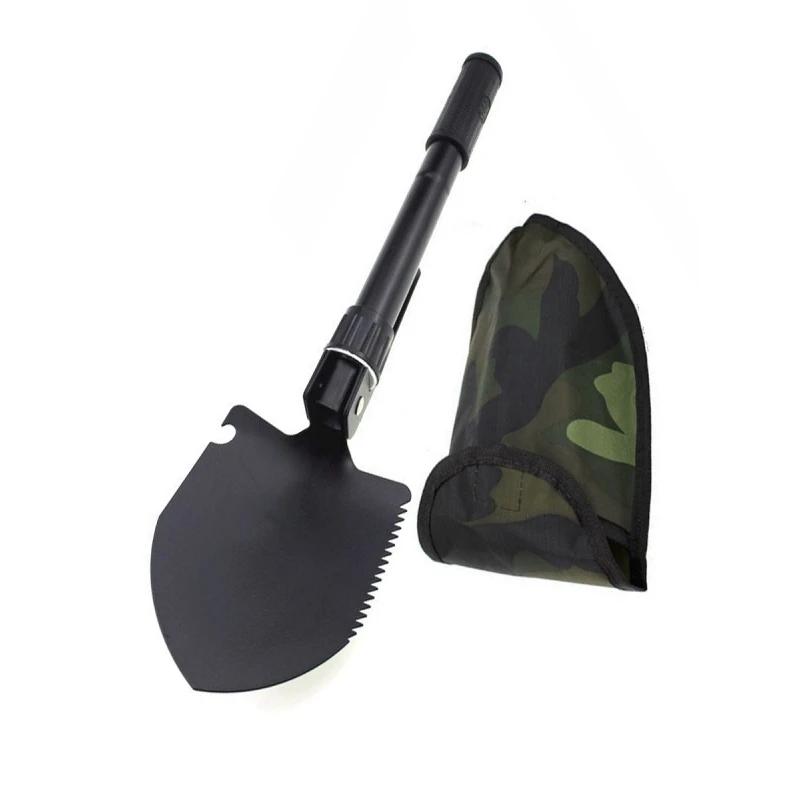 Outdoor Camping Shovel Outdoor Rescue Multi-Function Three In One Folding Multipurpose Shovel Outdoor Camping Equipment Tools