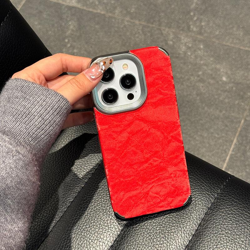 Applicable to iPhone11 simple, large hole electroplating, snow-capped mobile phone case Apple 11 magnetic mobile phone case