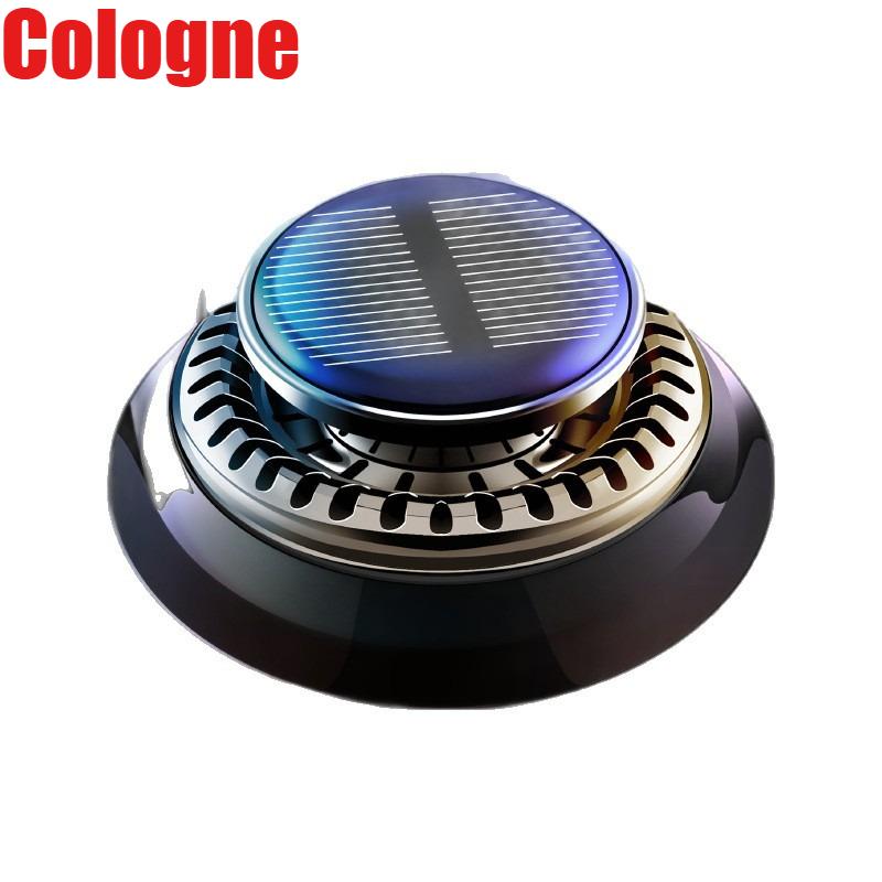 Solar Car Aromatherapy Ornament Car Essential Oils Diffusers Long Lasting Rotating Deodorizing Interior Accessories