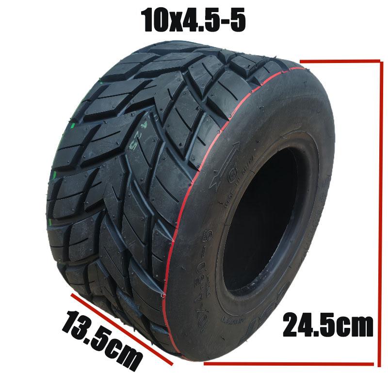 Go-Kart-Reifen 10x4.50-5 11x7.10-5 Vorder- und Hinterrad-Rennreifen, Ganzjahres-Regen-Slick-Reifen für den wettbewerbsorientierten Kartsport, Anti-Rutsch-Griff