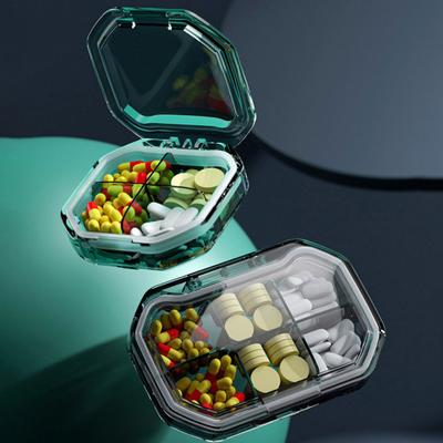 Βολικό κουτί χαπιών 7 ημερών 4/6-Grid Design Μεγάλη πόρπη Fix Good sealing Δοχείο χαπιών σε μέγεθος τσέπης