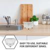1pc Sink Triangle Drain Basket Stainless Steel Kitchen Residue Filter Net Basket Leakage Wash Vegetable Basket Storage Shelf