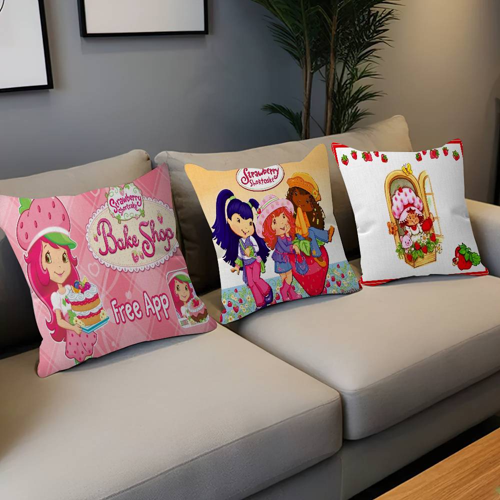 S-Strawberry S-Shortcake Pillow Anime Pillow Sofa Bed Head Pillow Cover Cushion Cover 45x45 cm Fashion