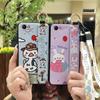 Kickstand Anti-knock Phone Case For OPPO F7 Ring Protective Wrist Strap Phone Holder Wristband Dirt-resistant Durable
