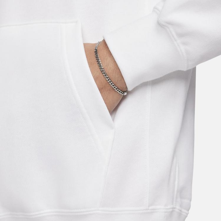 Nike Felpa con cappuccio logo serie San Valentino manica lunga casual felpa uomo top bianco FZ5201-100