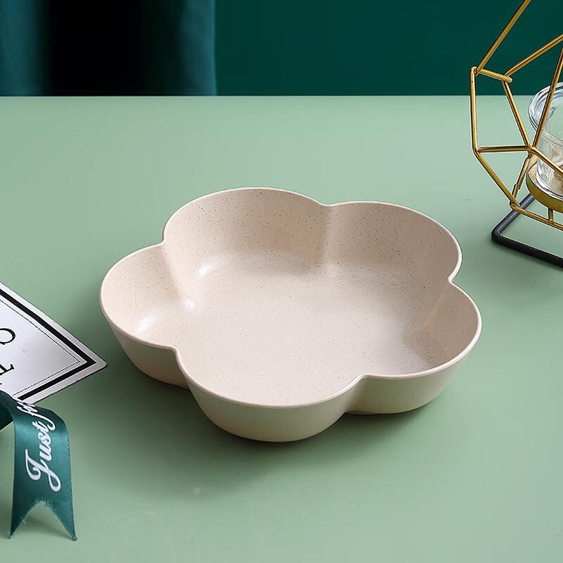Wheat Straw Flower-Shaped Side Plates