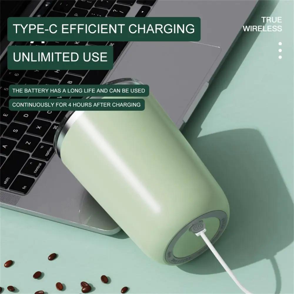 טעינת USB כוס ערבוב אוטומטית בקבוק שייקר אבקת חלבון עמיד למים אילם נייד רב תכליתי כוס קפה ספל כוס חלב