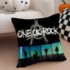 Energetic Rock Japanese Band OONE OK ROCK Cushion Cover Throw Pillow Cover Hidden Button Durable Polyester Chair Cushion