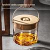 Tea Table Wet-Dry Separator: Transparent Tea Dregs Bucket for Home or Office
