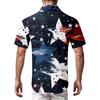 Men's Vintage Button Down Bowling Shirts Short Sleeve Summer Beach Shirt