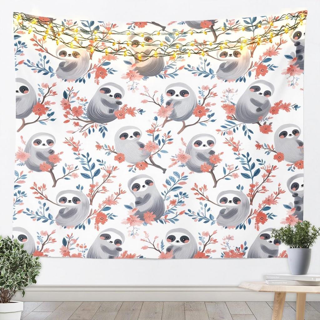 Polka Dot Tapestry Black White Wall Art Geometric Plaid Wall Hanging Blanket for Living Room Bedroom Modern Cute Home Decor