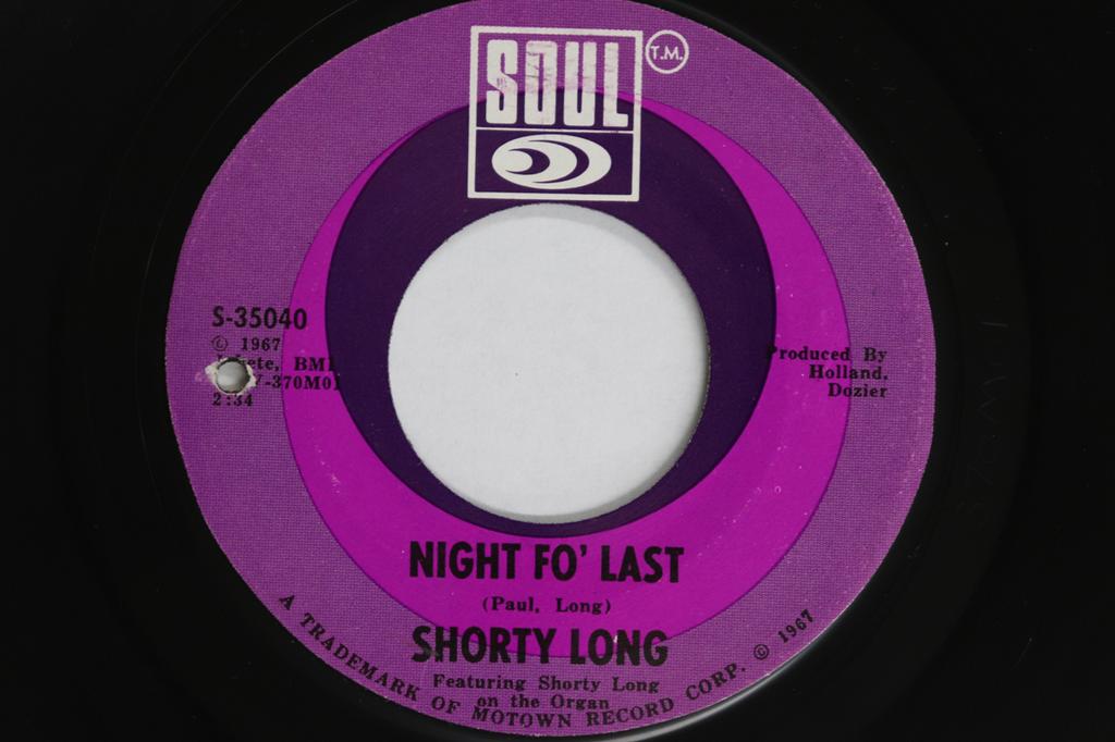 7inch Record SHORTY LONG - Night Fo' Last S35040 SOUL 1968 US Soul/Funk Used