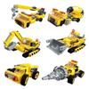 479Pcs Educational Building Blocks Toys For Kids Boys DIY Gift 1417 Engineering Crane Forklift Mixer Truck 6 IN 1 Robot Model