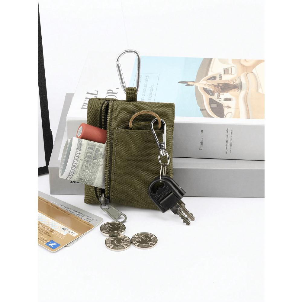 

Минималистичный стиль, уличный походный/туристический/рыболовный чехол на молнии для ключей, наушников, повседневный для мужчин, кошелек для женщин для путешествий армия зеленый