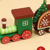 Christmas Train Ornaments, Christmas Party Decoration Wooden Small Train Ornaments for 2026 Home Decor Xmas Navidad Noel Gifts