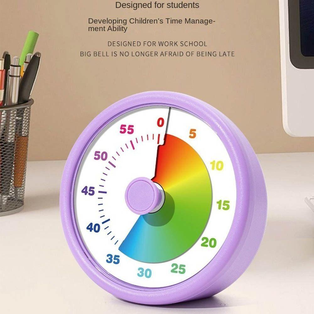 Self-discipline Visual Timer Ultra Silent Classroom Timer Kitchen Timer  Kids Study Tool